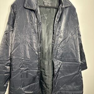 Ellen Tracy Metallic Gray Puffer Jacket